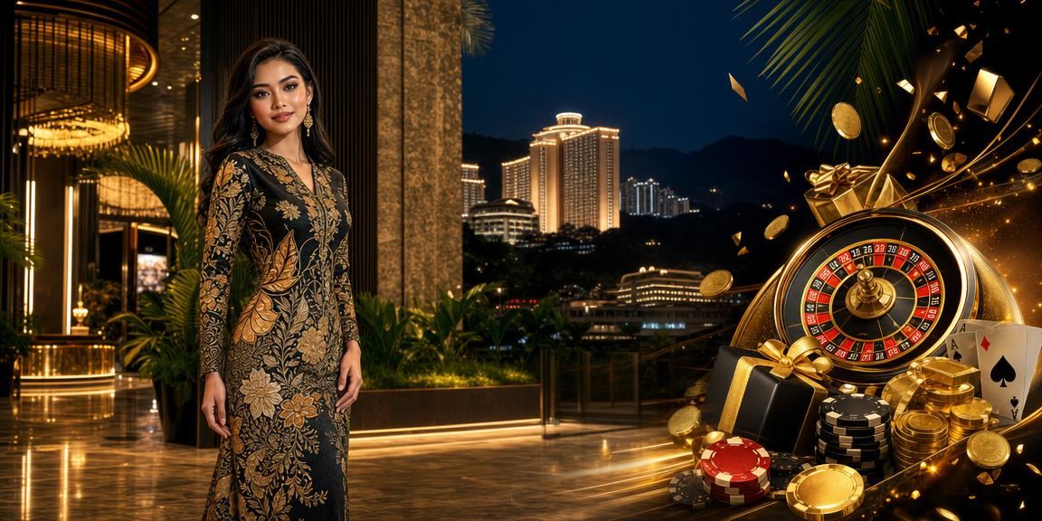 Permainan baccarat kasino bergaya batik di Genting Highlands Malaysia